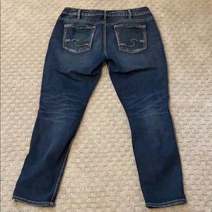 Silver Boyfriend ankle jeans